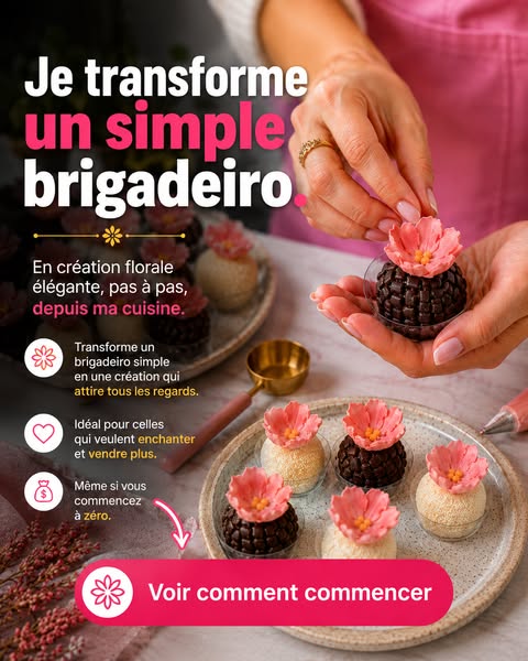 Apprenez les brigadeiros floraux dès zéro