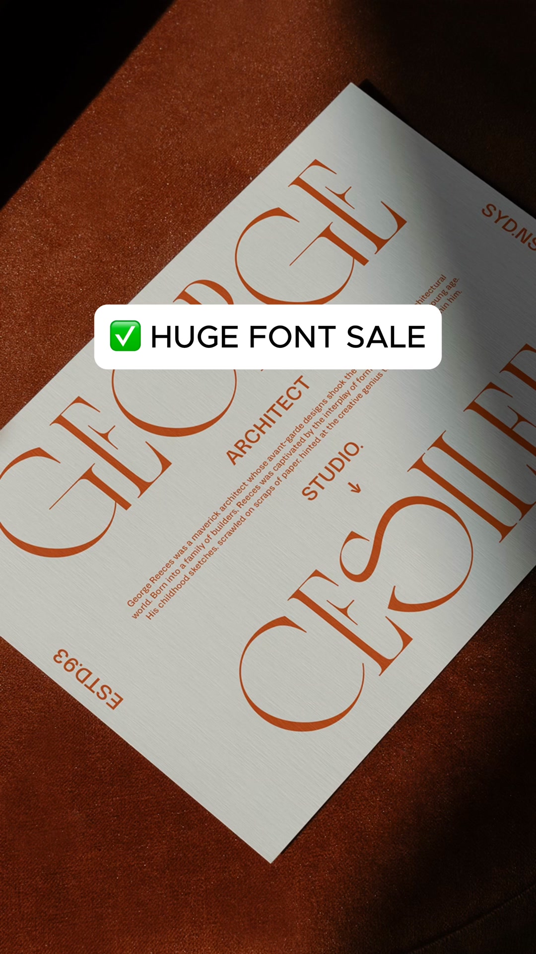 Huge Font Sale