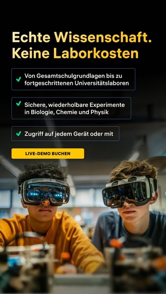 Labore für Biologie, Chemie und Physik – auf jedem Gerät.