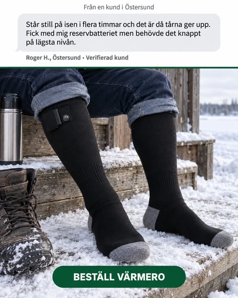 Tre par strumpor. Ändå kalla tår.