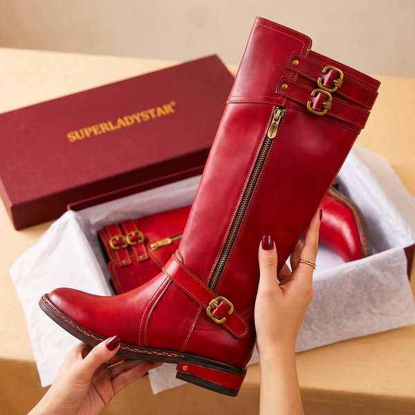 Dazzling Red Boots: Unleash Your Confident Charm