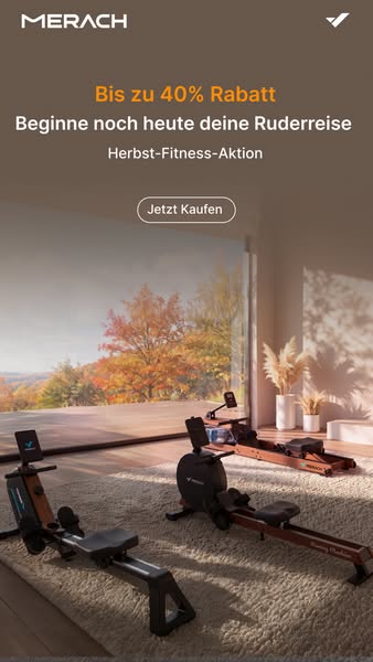 MERACH Herbst-Sale: Klappbare Rudergeräte bis zu 40% günstiger!