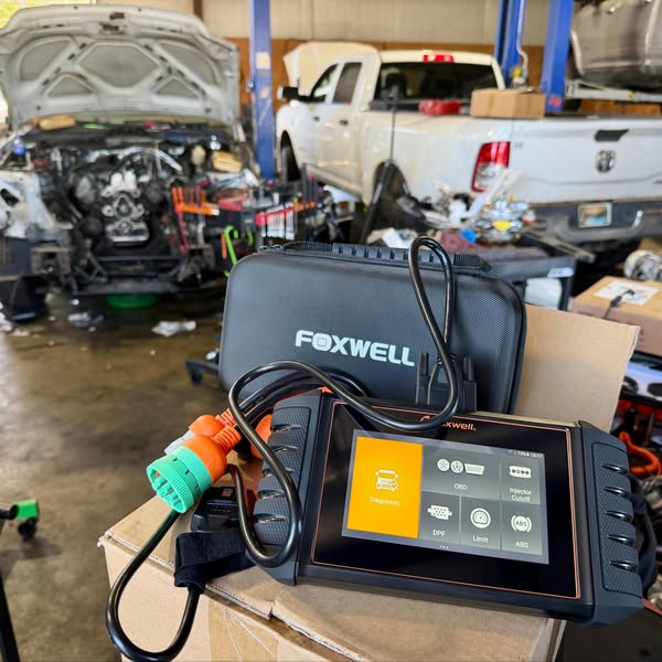 Foxwell HD500 Heavy Duty Truck Scanner with DPF Regen, Injector Cutoff, Limit Setting, Full System Diesel Diagnostic Scan Tool