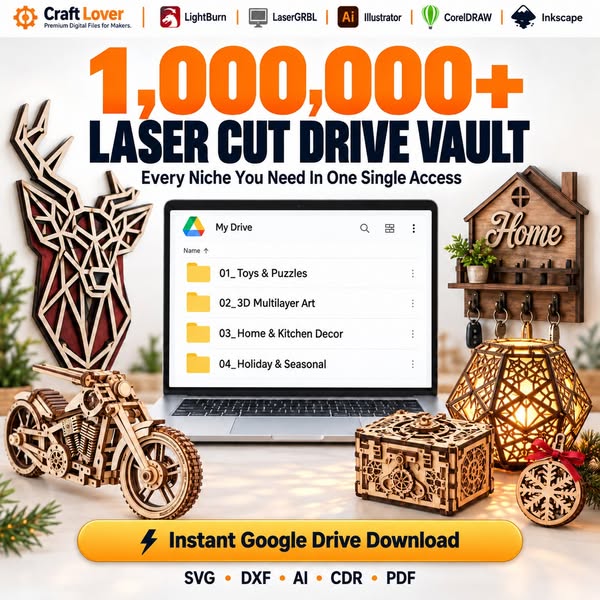 1,000,000 Laser Cut Files Mega Bundle Set