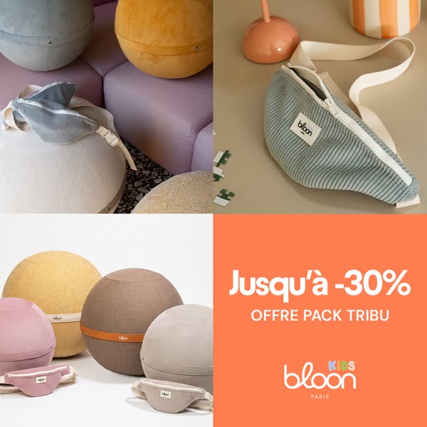 Jusqu'à -30% sur le pack Tribu Bloon Kids.