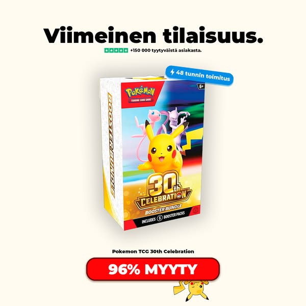 96% varastosta myyty..
