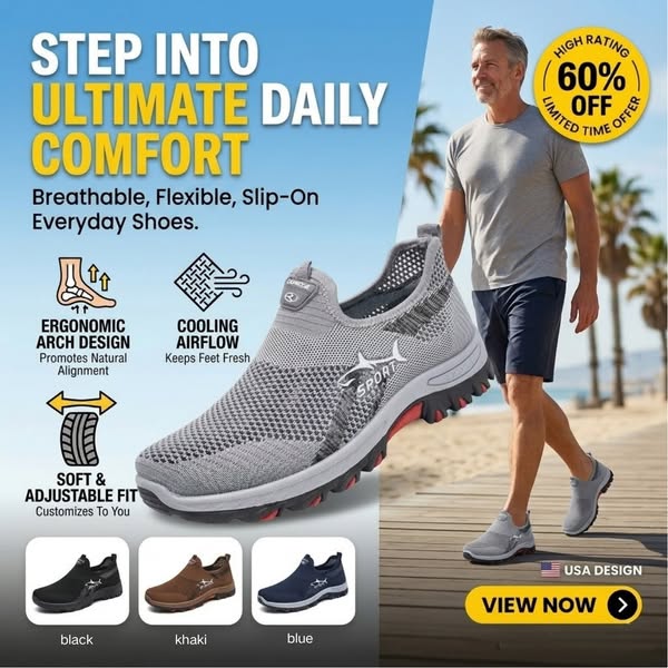 Say Goodbye To Foot Pain! 12+ Hrs Ergonomic Comfort