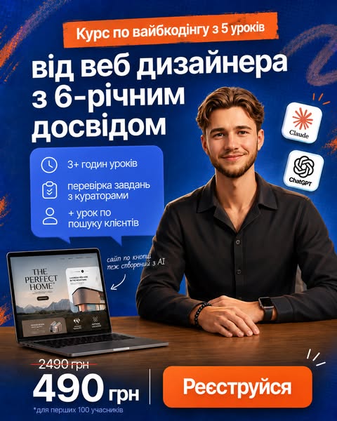 AI Web Designer — 5-денний практикум: створи свій перший сайт з АІ