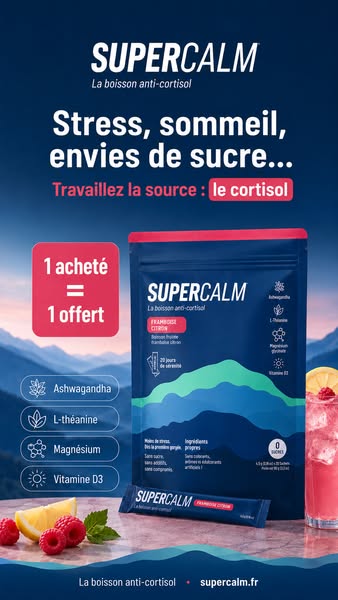 1 acheté = 1 offert. Votre cortisol n'attendait que ça.