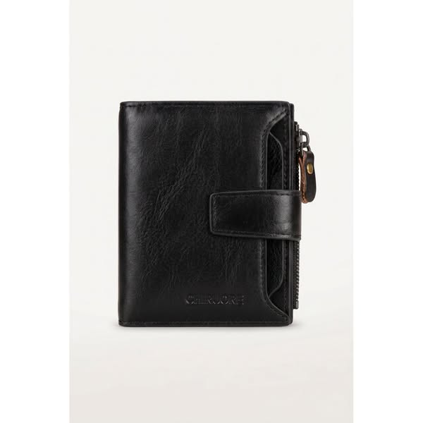 TriGuard Leather Wallet RFID Security