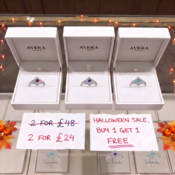 Halloween Sale: Two Birthstones for the Price of One