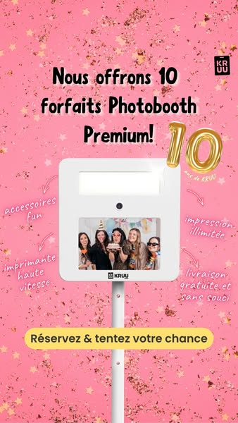 10 ans de KRUU: Nous payons votre Photobooth KRUU!