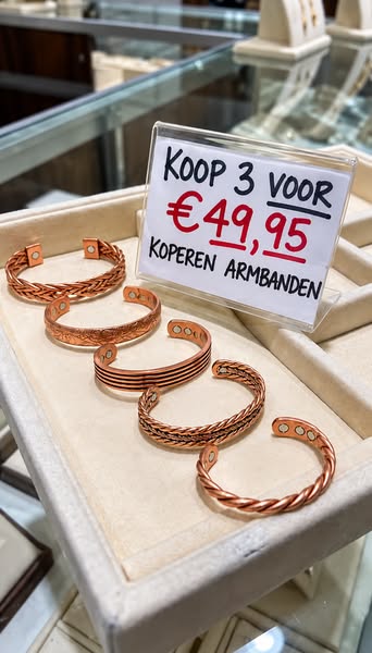 Met de hand vervaardigd uit 99,9% zuiver koper