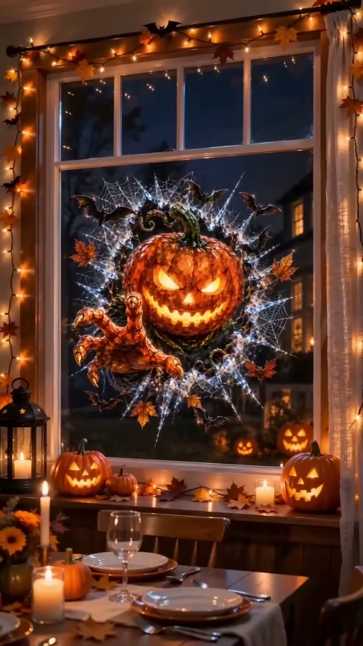 Special Offer - 3D Crack Glass Spooky Decorations for a Haunted Halloween Scene