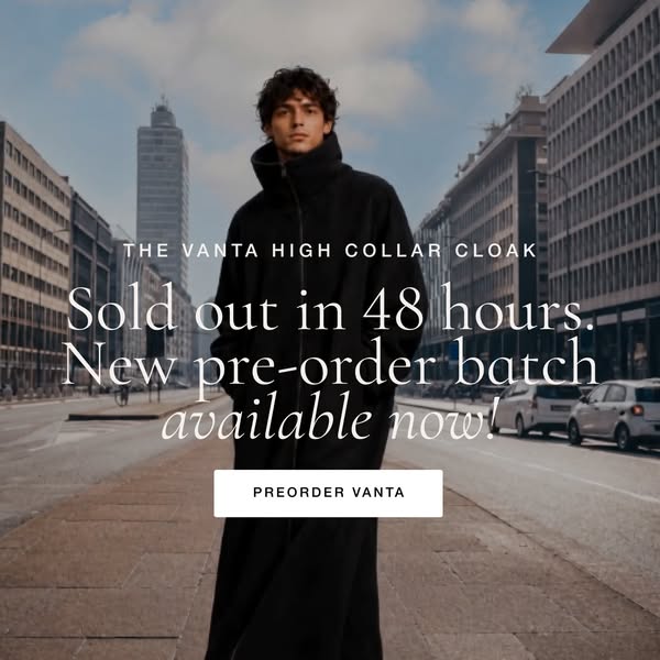 Meet Vanta: The High Collar Cloak Everyone’s Talking About