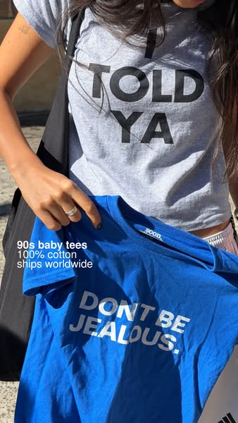 100% Cotton 90s Baby Tees