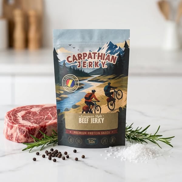 Beef Jerky with no nitrites — real meat, 25g protein