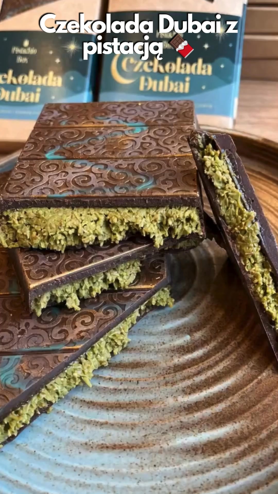 Czekolada Dubai z pistacją