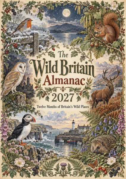 The Wild Britain Almanac 2027 Wall Calendar – A Year of British Wildlife & Wild Places