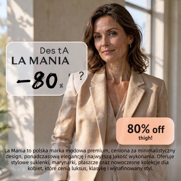 La Mania Tylko dziś -80%