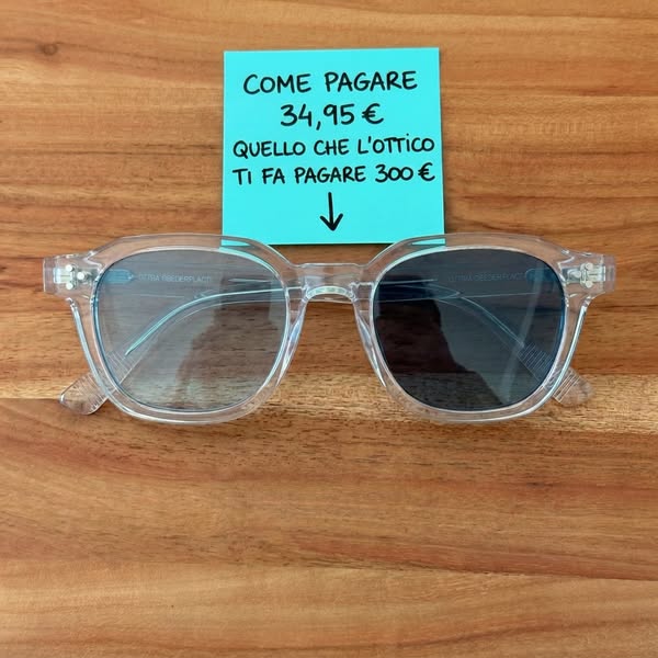Fotocromatiche, senza il prezzo dell'ottico