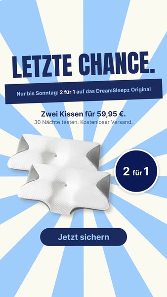 Endlich schmerzfrei aufwachen – 1+1 Gratis