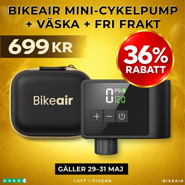 Pumpa cykeldäcken snabbt och enkelt