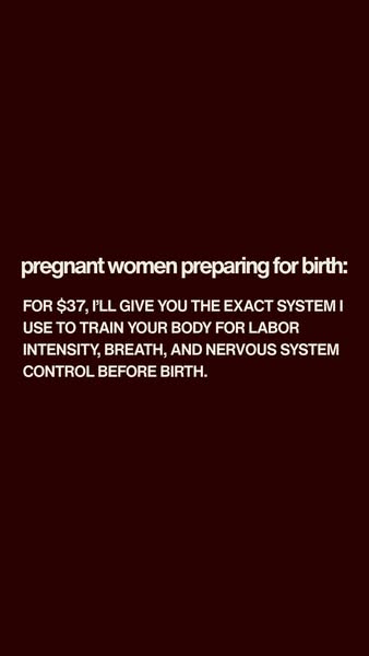Nervous System Prep for Birth