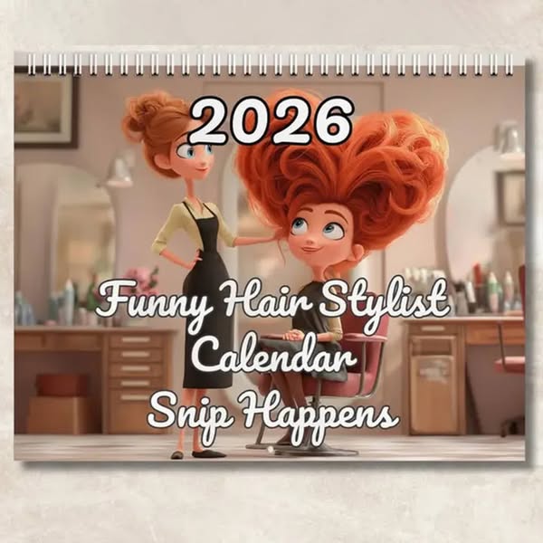 "Funny Hair Stylist" 2026 Calendar