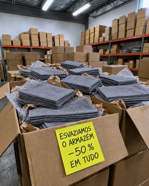 50% em tudo: esvaziamos o armazém
