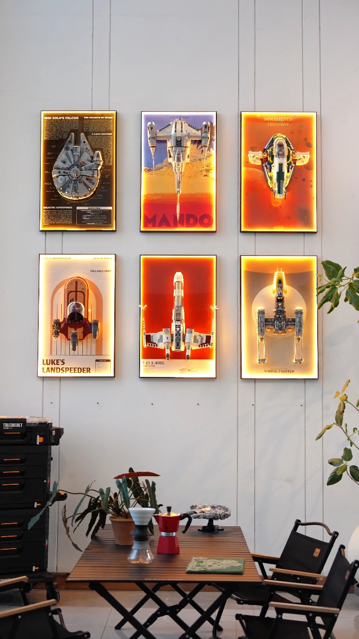 Wall Mount Display Frame For Lego Star Wars(Frame Only)