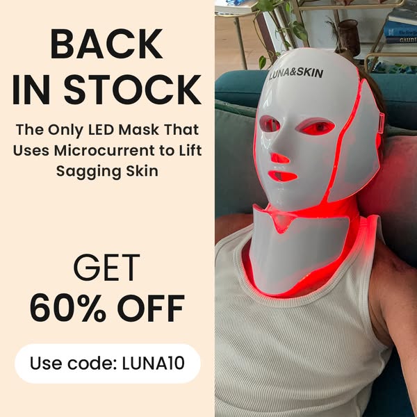 7 LED Colours + Microcurrent for Firm, Lifted Skin