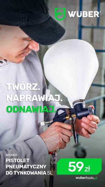 Do gładzi, tynku i farby — kup WUBER
