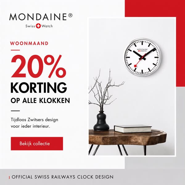 Klokken | Gratis verzending | Mondaine