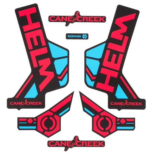 Cane Creek Sticker Kit Helm Rot/Blau