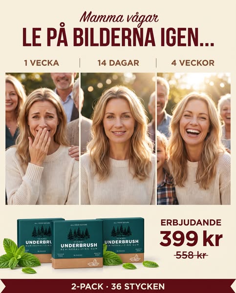 Ett tuggummi som förändrar dina tänder.