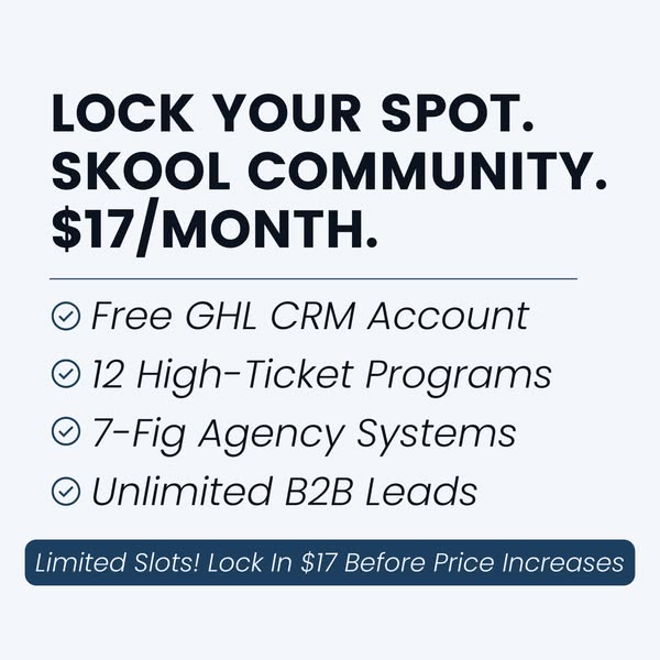 Unlock a 7-Figure Agency System for $17/Month