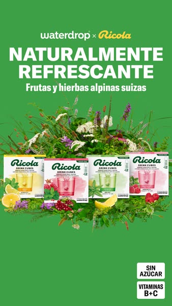 Refréscate con waterdrop® x Ricola