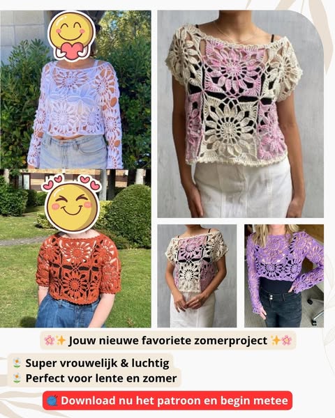 Haak jouw eigen boho zomer-top