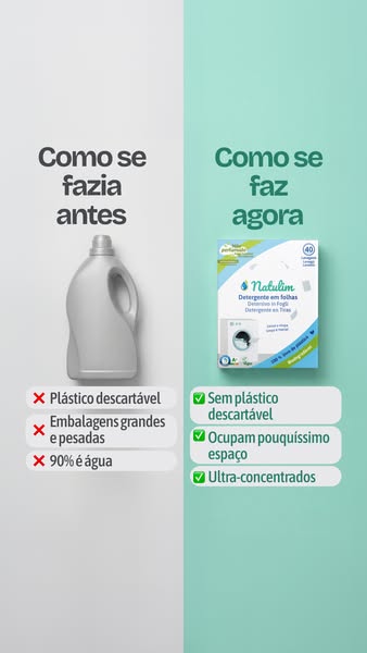 Detergente eficaz e sustentável