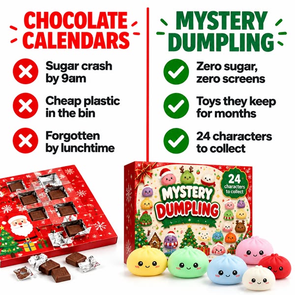 24 Squishy Surprises. Zero Sugar. Months of Fun.