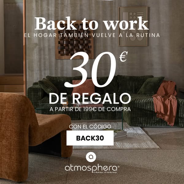 30€ de descuento desde 199€ de compra