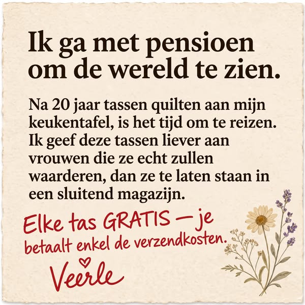 Elke Tas Is Nu Gratis