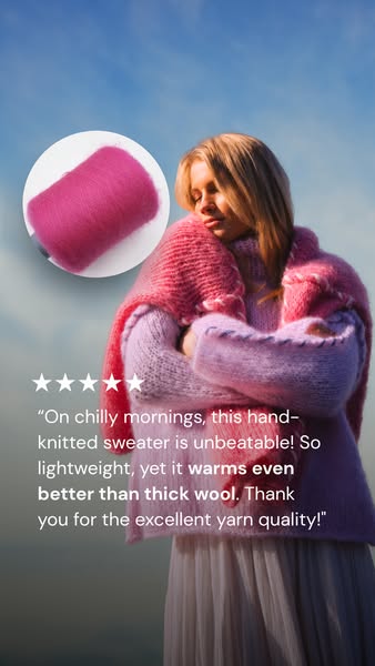Softness and drama in every stitch.