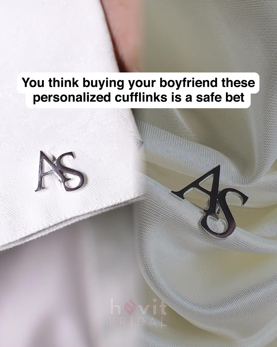 Custom-made Initial Cufflinks