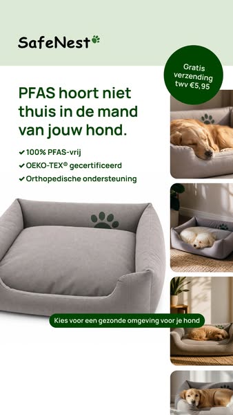 Hondenmand zonder PFAS