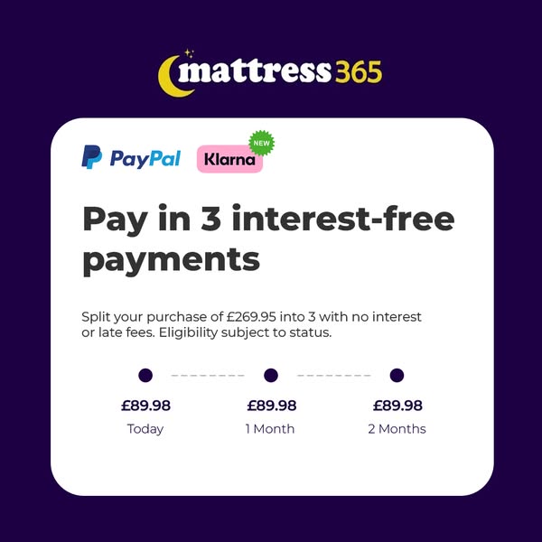 NEW: Pay With Klarna at Mattresses365