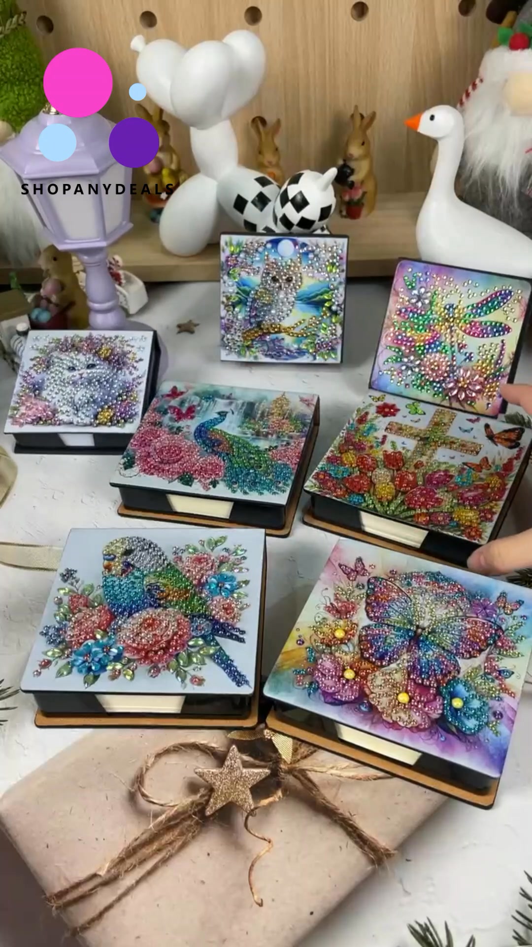 Shiny DIY Diamond Painting Note Box Kit