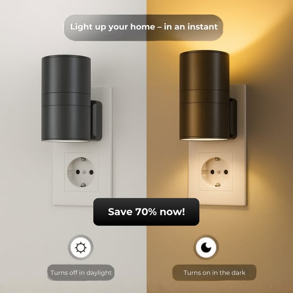 The lamp that turns itself on – every evening