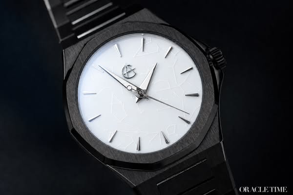 Ultra-White Enamel × DLC Black Titanium